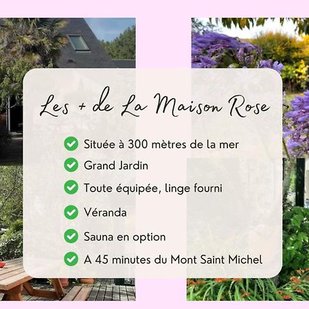 La Maison Rose - Avec Grand Jardin Clos A 300M De La Mer オートヴィル＝シュル＝メール エクステリア 写真