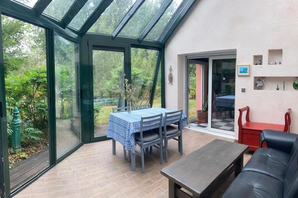 La Maison Rose - Avec Grand Jardin Clos A 300M De La Mer オートヴィル＝シュル＝メール エクステリア 写真