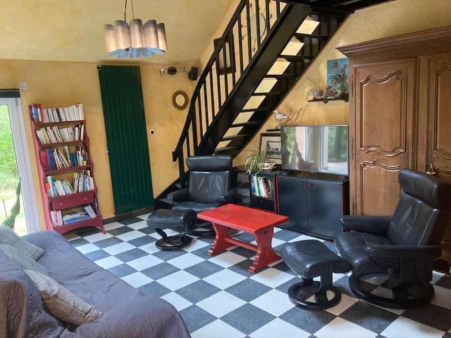La Maison Rose - Avec Grand Jardin Clos A 300M De La Mer オートヴィル＝シュル＝メール エクステリア 写真